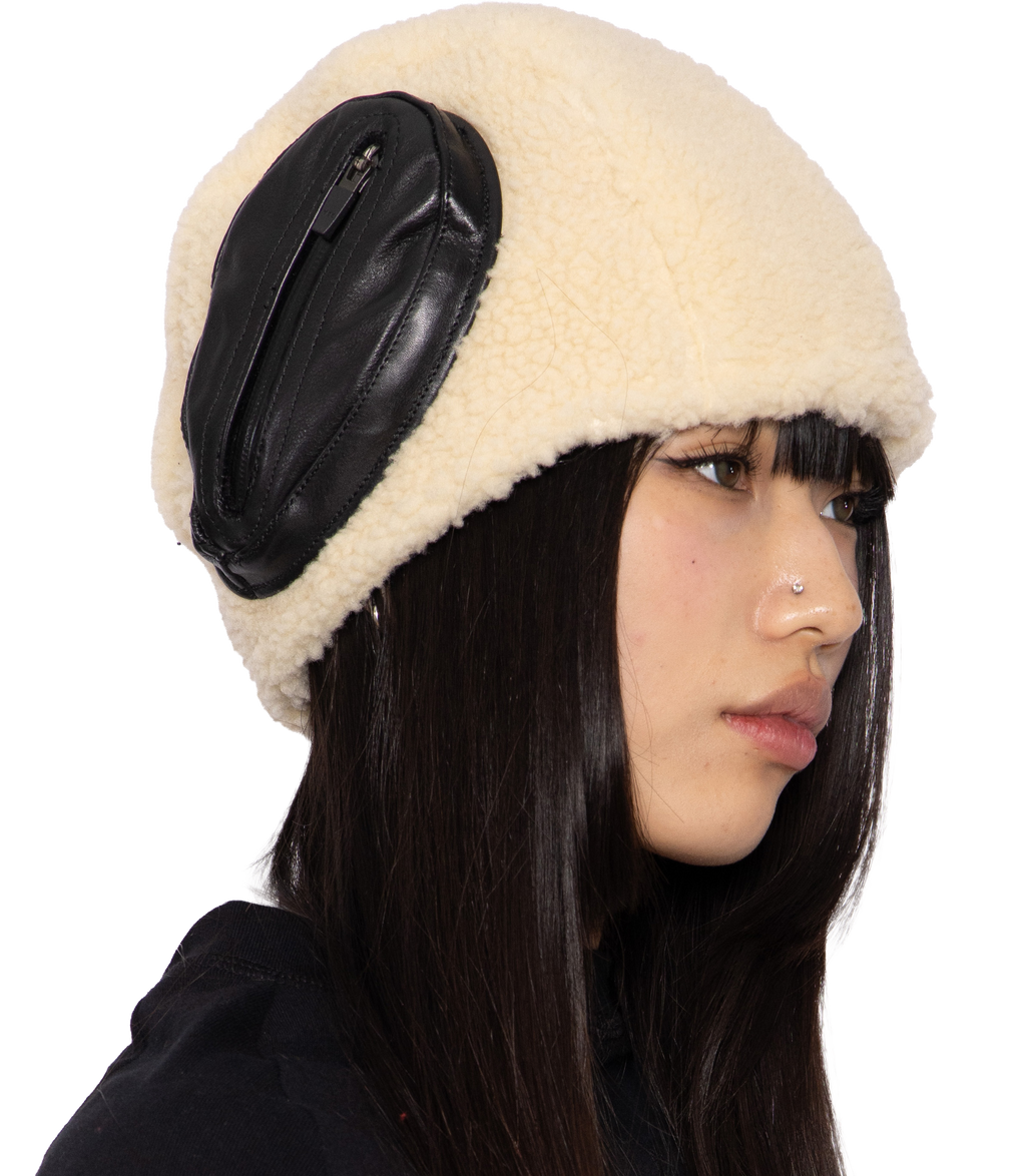 SHEEPSKIN BEANIE
